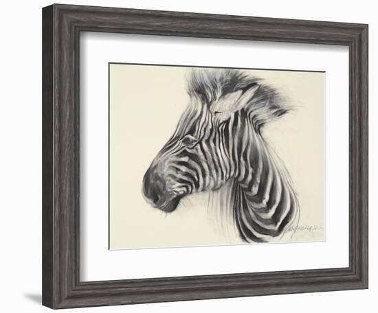 Baby Zebra, 2000-Odile Kidd-Framed Giclee Print