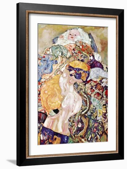 Baby-Gustav Klimt-Framed Art Print