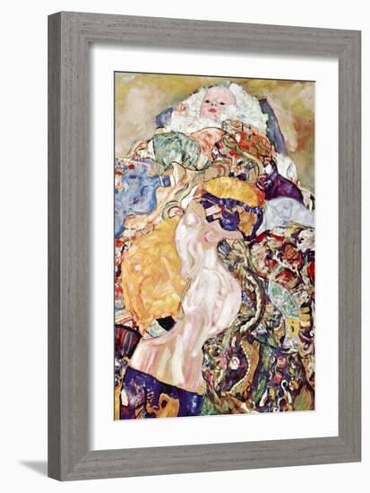 Baby-Gustav Klimt-Framed Art Print