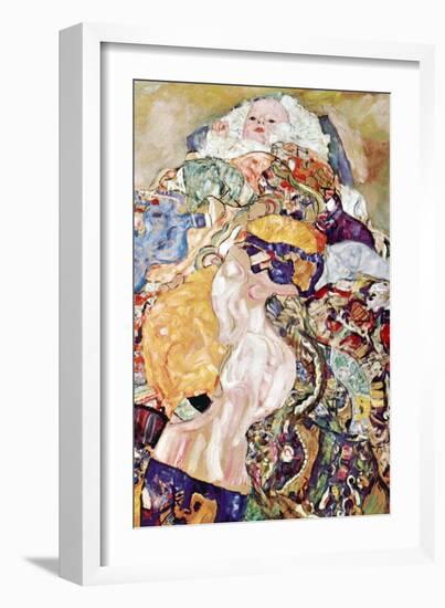 Baby-Gustav Klimt-Framed Art Print