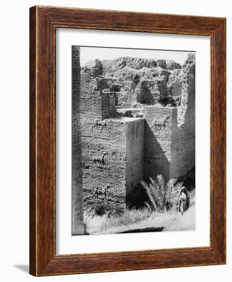 Babylon, The Ishtar Gate, Iraq, c.1932-null-Framed Photographic Print