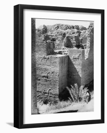 Babylon, The Ishtar Gate, Iraq, c.1932-null-Framed Photographic Print