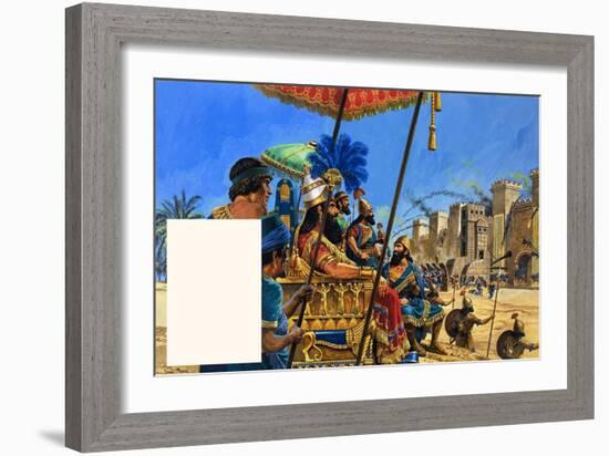 Babylon the Mighty: under the Assyrian Heel-Roger Payne-Framed Giclee Print