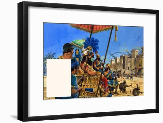 Babylon the Mighty: under the Assyrian Heel-Roger Payne-Framed Giclee Print