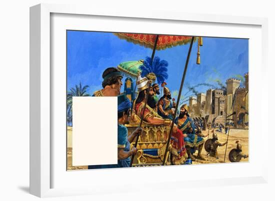 Babylon the Mighty: under the Assyrian Heel-Roger Payne-Framed Giclee Print