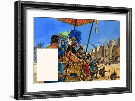 Babylon the Mighty: under the Assyrian Heel-Roger Payne-Framed Giclee Print
