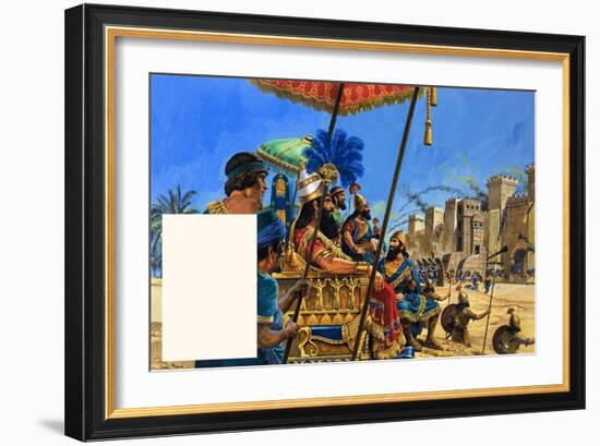 Babylon the Mighty: under the Assyrian Heel-Roger Payne-Framed Giclee Print