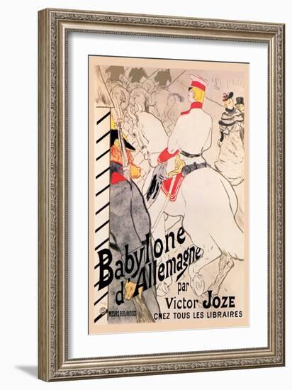 Babylone d'Allemagne-Henri de Toulouse-Lautrec-Framed Art Print