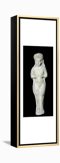 Babylonian terracotta statuette of Astarte. Artist: Unknown-Unknown-Framed Premier Image Canvas