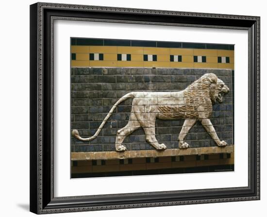 Babylonian Wall Tiles, Exhibited at the Turkey Museum, Istanbul, from Babylon, Iraq, Middle East-Christina Gascoigne-Framed Photographic Print