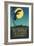 Bacardi Cocktail, Heron in Front of Moon-null-Framed Art Print