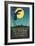 Bacardi Cocktail, Heron in Front of Moon-null-Framed Art Print