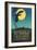 Bacardi Cocktail, Heron in Front of Moon-null-Framed Art Print