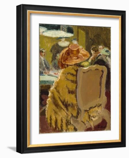 Baccarat - the Fur Cape-Walter Richard Sickert-Framed Giclee Print