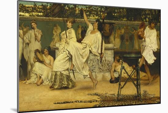 Bacchanal, 1871-Sir Lawrence Alma-Tadema-Mounted Giclee Print