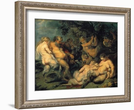 Bacchanal, C. 1615-Peter Paul Rubens-Framed Giclee Print