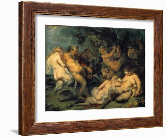 Bacchanal, C. 1615-Peter Paul Rubens-Framed Giclee Print