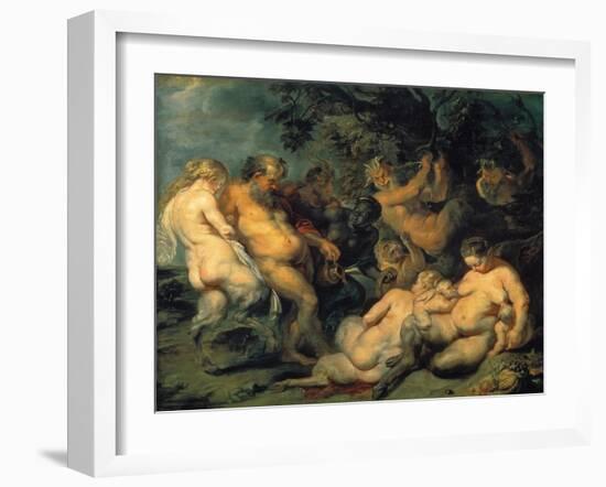 Bacchanal, C. 1615-Peter Paul Rubens-Framed Giclee Print