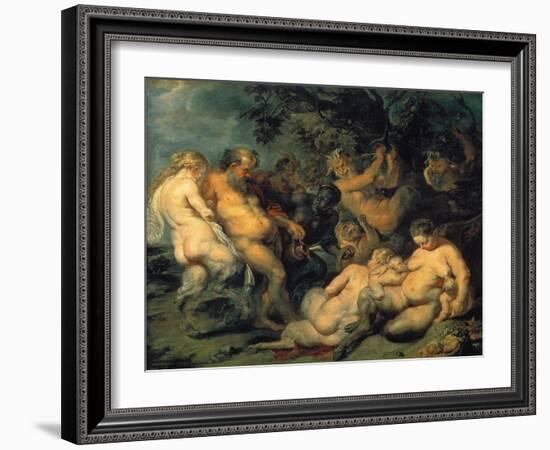 Bacchanal, C. 1615-Peter Paul Rubens-Framed Giclee Print