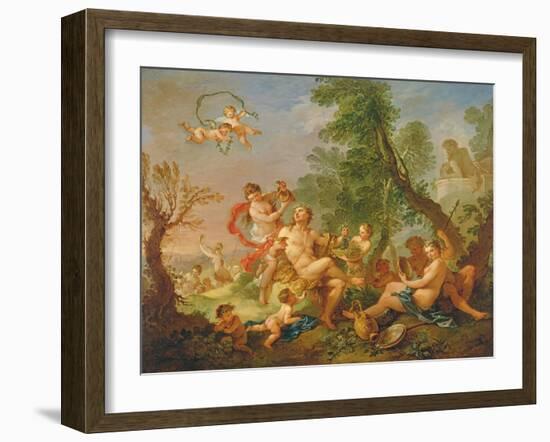 Bacchanal, C.1747 (Oil on Canvas)-Charles Joseph Natoire-Framed Giclee Print