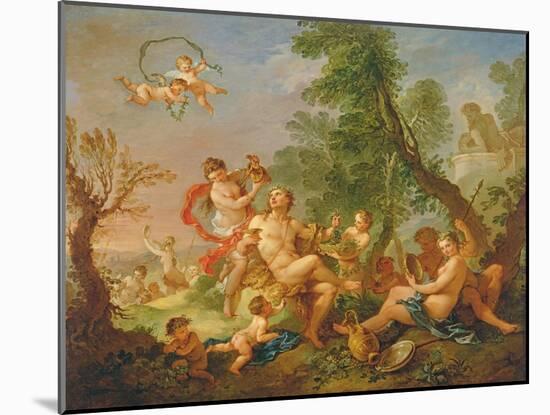 Bacchanal, C.1747 (Oil on Canvas)-Charles Joseph Natoire-Mounted Giclee Print