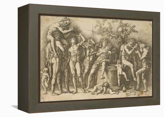 Bacchanal with a Wine Vat, c.1470-90-Andrea Mantegna-Framed Premier Image Canvas