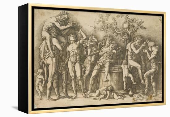 Bacchanal with a Wine Vat, c.1470-90-Andrea Mantegna-Framed Premier Image Canvas