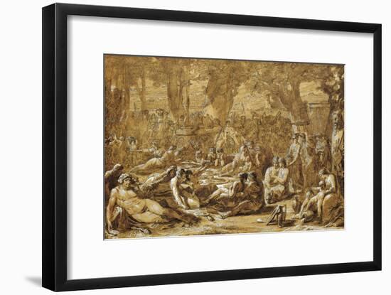 Bacchanal with Dante and Beatrice-null-Framed Giclee Print