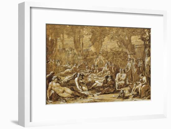 Bacchanal with Dante and Beatrice-null-Framed Giclee Print