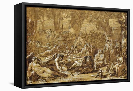 Bacchanal with Dante and Beatrice-null-Framed Premier Image Canvas