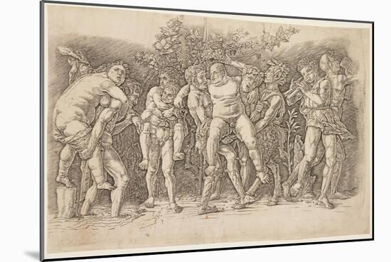 Bacchanal with Silenus, Early 1470s-Andrea Mantegna-Mounted Giclee Print