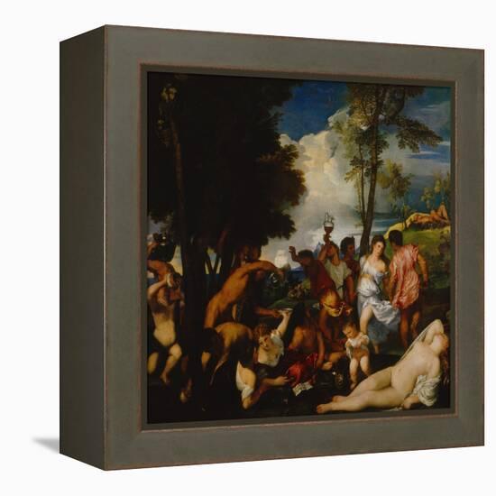 Bacchanal-Titian (Tiziano Vecelli)-Framed Premier Image Canvas