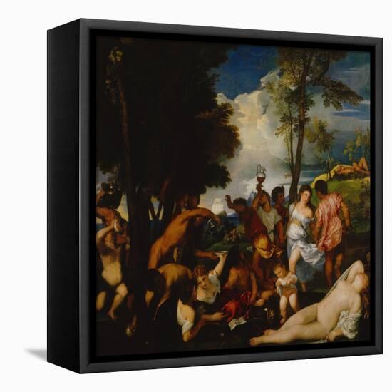 Bacchanal-Titian (Tiziano Vecelli)-Framed Premier Image Canvas