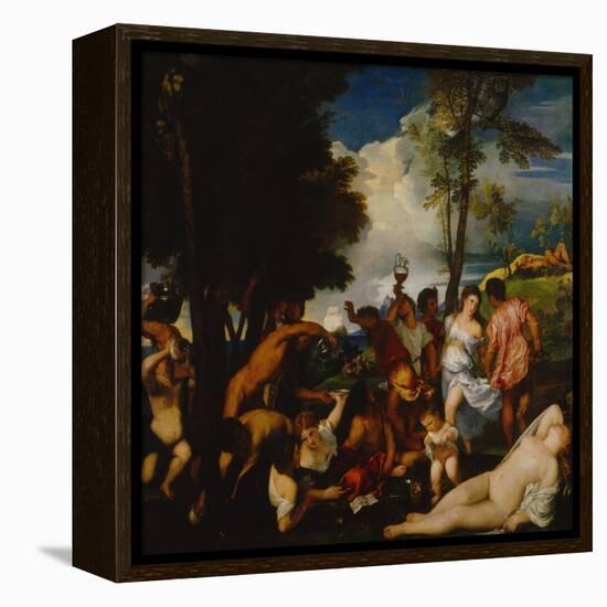 Bacchanal-Titian (Tiziano Vecelli)-Framed Premier Image Canvas