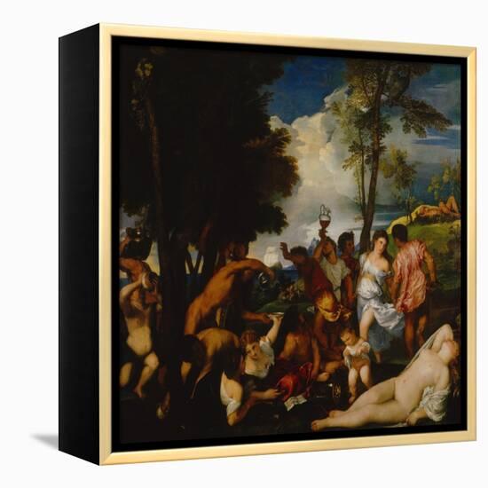 Bacchanal-Titian (Tiziano Vecelli)-Framed Premier Image Canvas