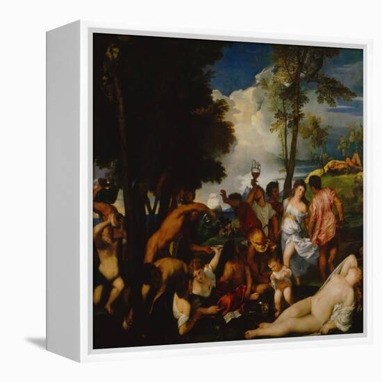 Bacchanal-Titian (Tiziano Vecelli)-Framed Premier Image Canvas