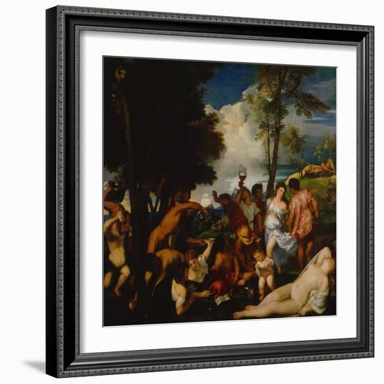 Bacchanal-Titian (Tiziano Vecelli)-Framed Giclee Print