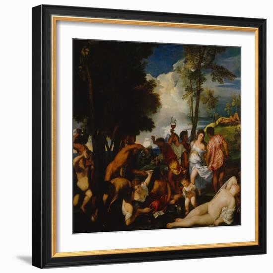 Bacchanal-Titian (Tiziano Vecelli)-Framed Giclee Print