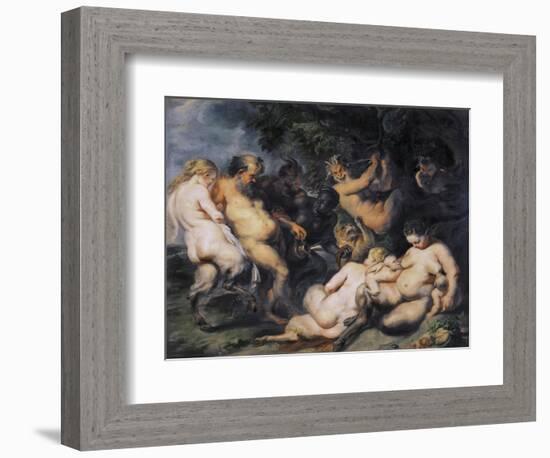 Bacchanal-Peter Paul Rubens-Framed Art Print