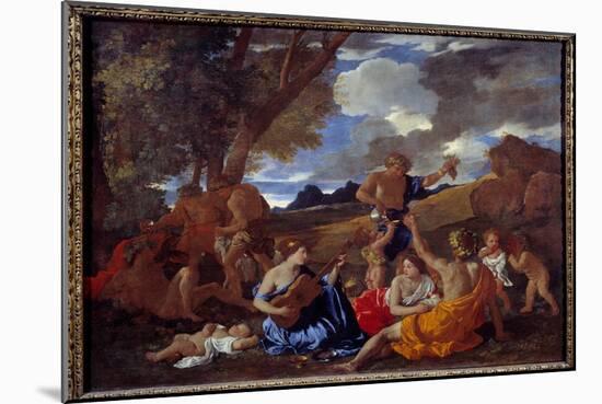 Bacchanale to the Guitar Player or the Great Bacchanale Painting by Nicolas Poussin (1594-1665) 17T-Nicolas Poussin-Mounted Giclee Print