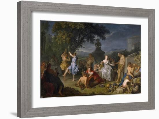 Bacchanalia, 1719-Michel-ange Houasse-Framed Giclee Print