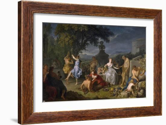 Bacchanalia, 1719-Michel-ange Houasse-Framed Giclee Print