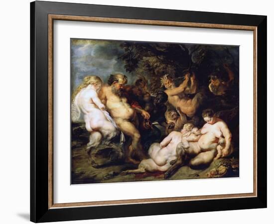 Bacchanalia, C1615-Peter Paul Rubens-Framed Giclee Print