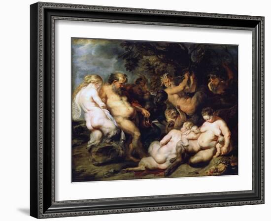 Bacchanalia, C1615-Peter Paul Rubens-Framed Giclee Print