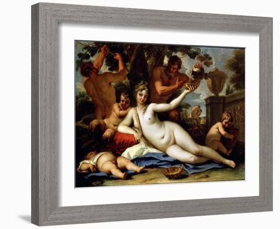 Bacchante and Satyrs, C1713-Sebastiano Ricci-Framed Giclee Print