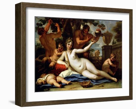 Bacchante and Satyrs, C1713-Sebastiano Ricci-Framed Giclee Print