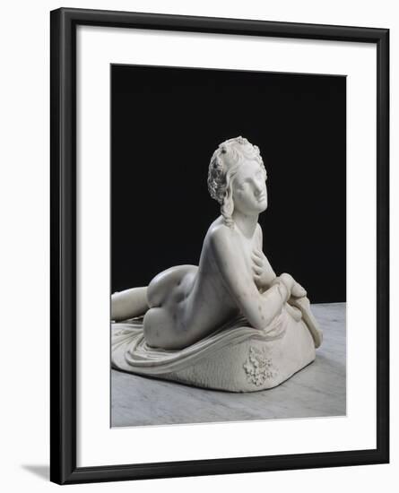 Bacchante au repos dite aussi Dircé-Lorenzo Bartolini-Framed Giclee Print