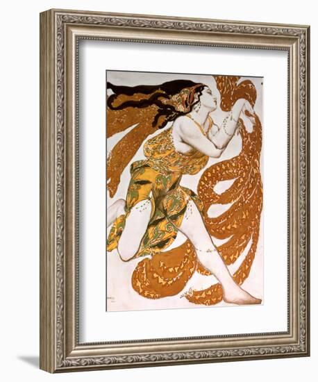 Bacchante, Costume Design for a Ballets Russes Production of Tcherepnin's Narcisse, 1911-Leon Bakst-Framed Giclee Print