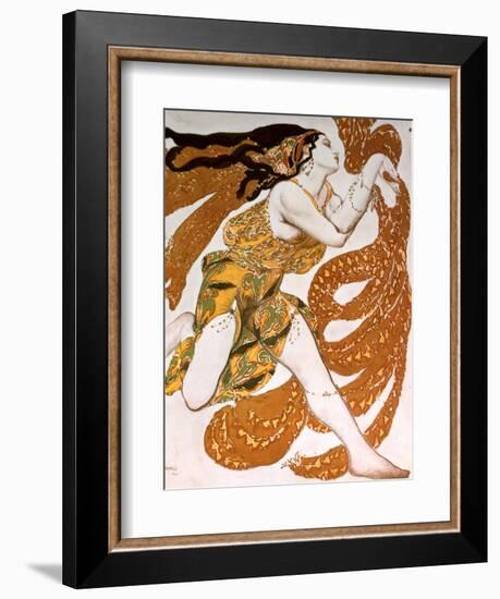 Bacchante, Costume Design for a Ballets Russes Production of Tcherepnin's Narcisse, 1911-Leon Bakst-Framed Giclee Print