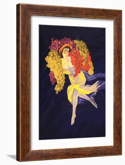 Bacchante with Grapes-null-Framed Art Print